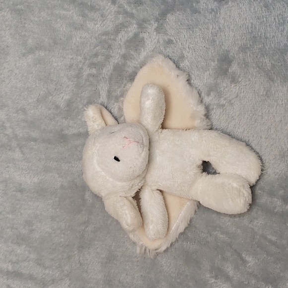 Baby Angel Lamb White Fluffy Cute Stuffed Animal Toy White Tiny Small Little - Picture 6 of 6